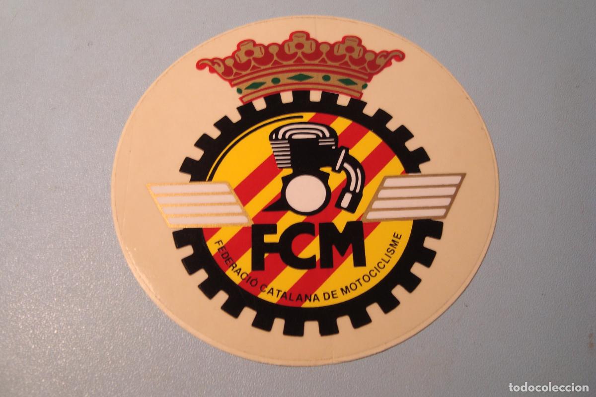 Sammlung von Aufklebern: ANTIGUA PEGATINA FCM FEDERACIO CATALANA MOTOCICLISME. MOTOCICLISMO.