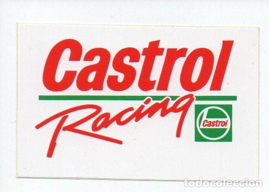 Sammlung von Aufklebern: ADHESIVO O PEGATINA, CASTROL RACING (LINEA VERDE). 8,5 X 5,5 CM.