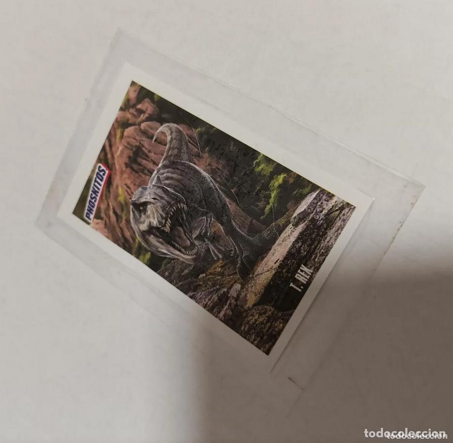 Collection stickers: phoskitos jurassic 2025 cromo pegatina sticker lt rex tiranosaurio pelicula