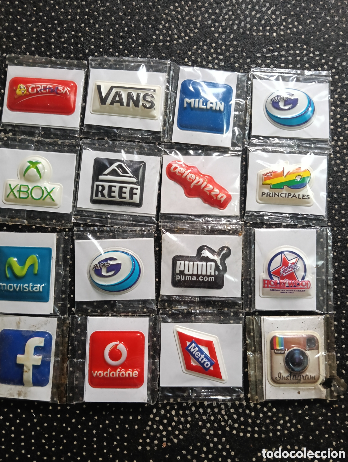 Autocollants de collection: Lote de 16 Pegatinas GREFUSA MARCAS PEGOTAS