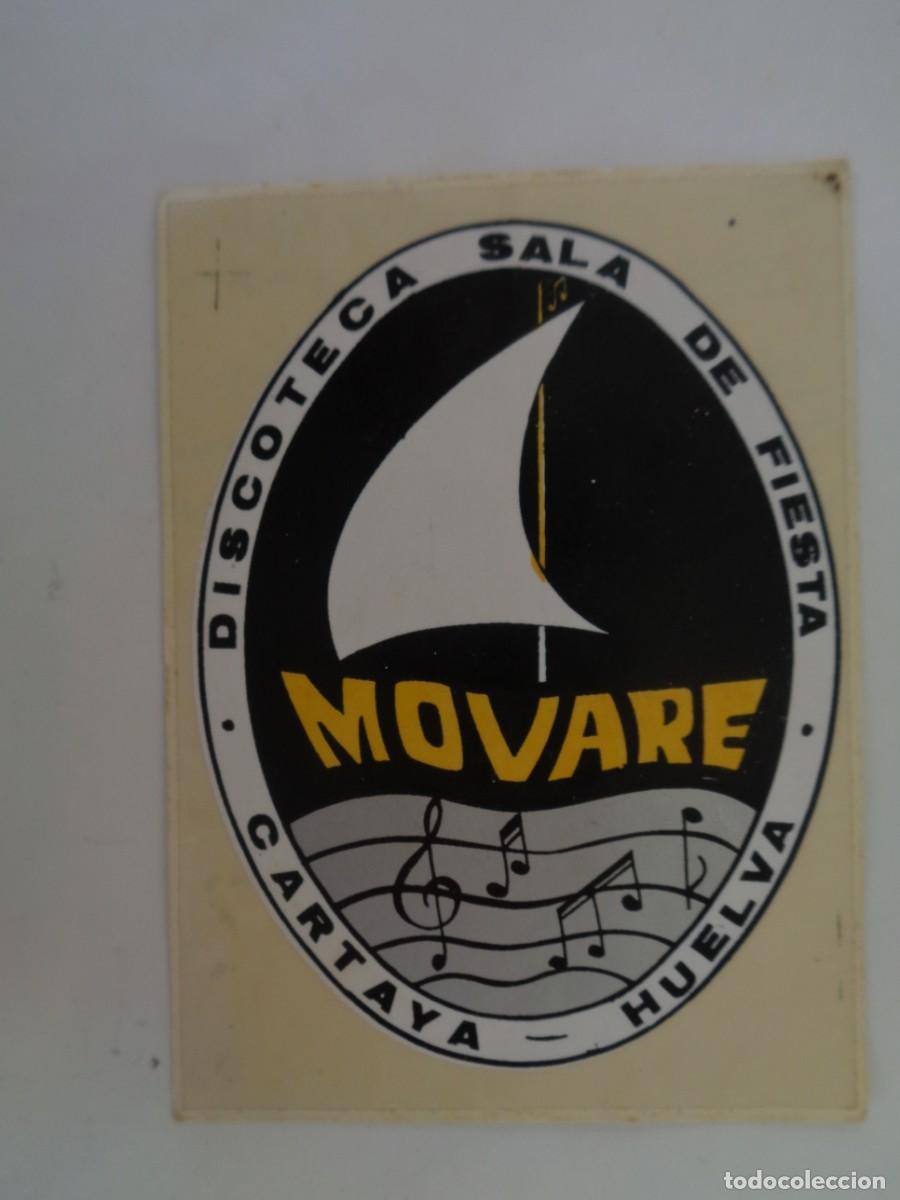 Pegatinas de colecci&oacute;n: PEGATINA PUBLICITARIA DE DISCOTECA SALA DE FIESTAS MOVARE , CARTAYA ( HUELVA )