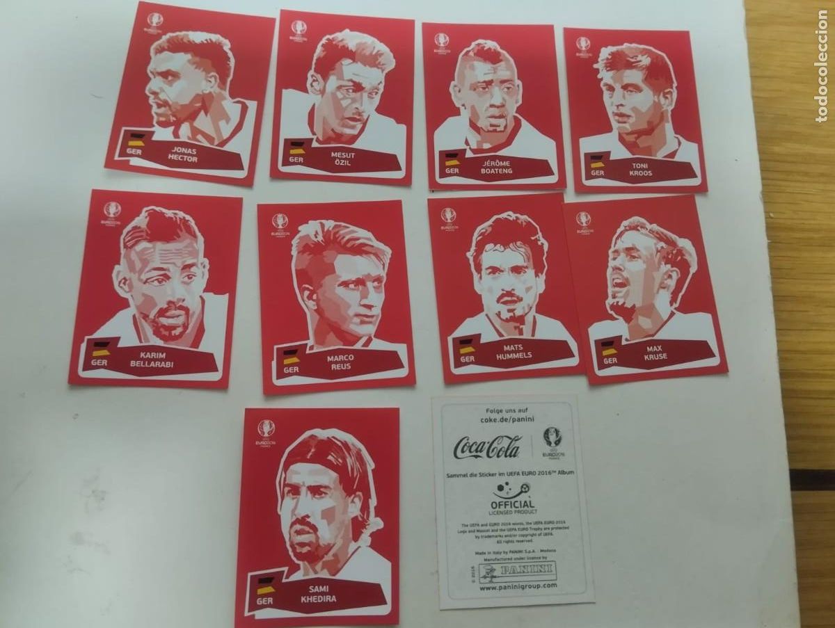Pegatinas de colecci&oacute;n: Cromos da Coca Cola do Euro 2016 completa - Foto 1