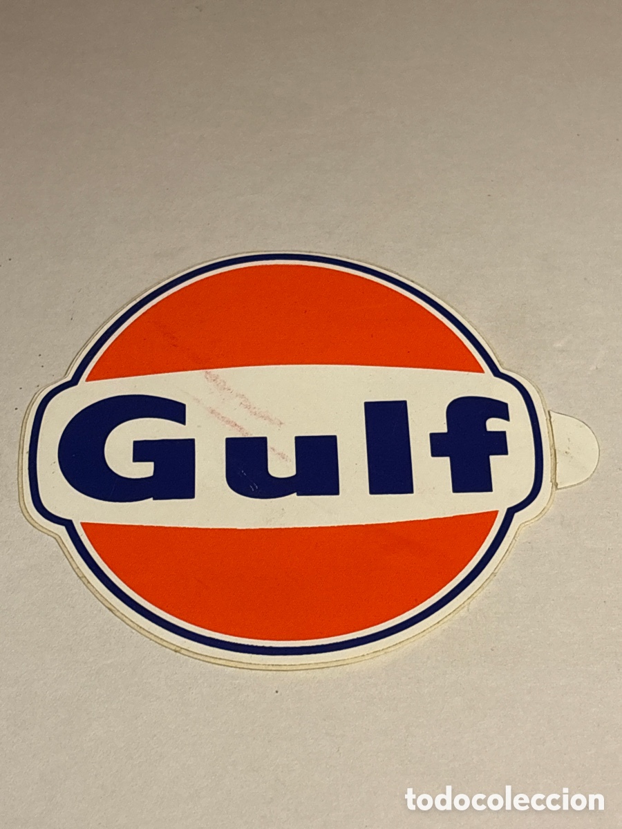 Sammlung von Aufklebern: ADHESIVO PEGATINA PUBLICIDAD GULF ( MOTOR OIL ACEITE COCHE )