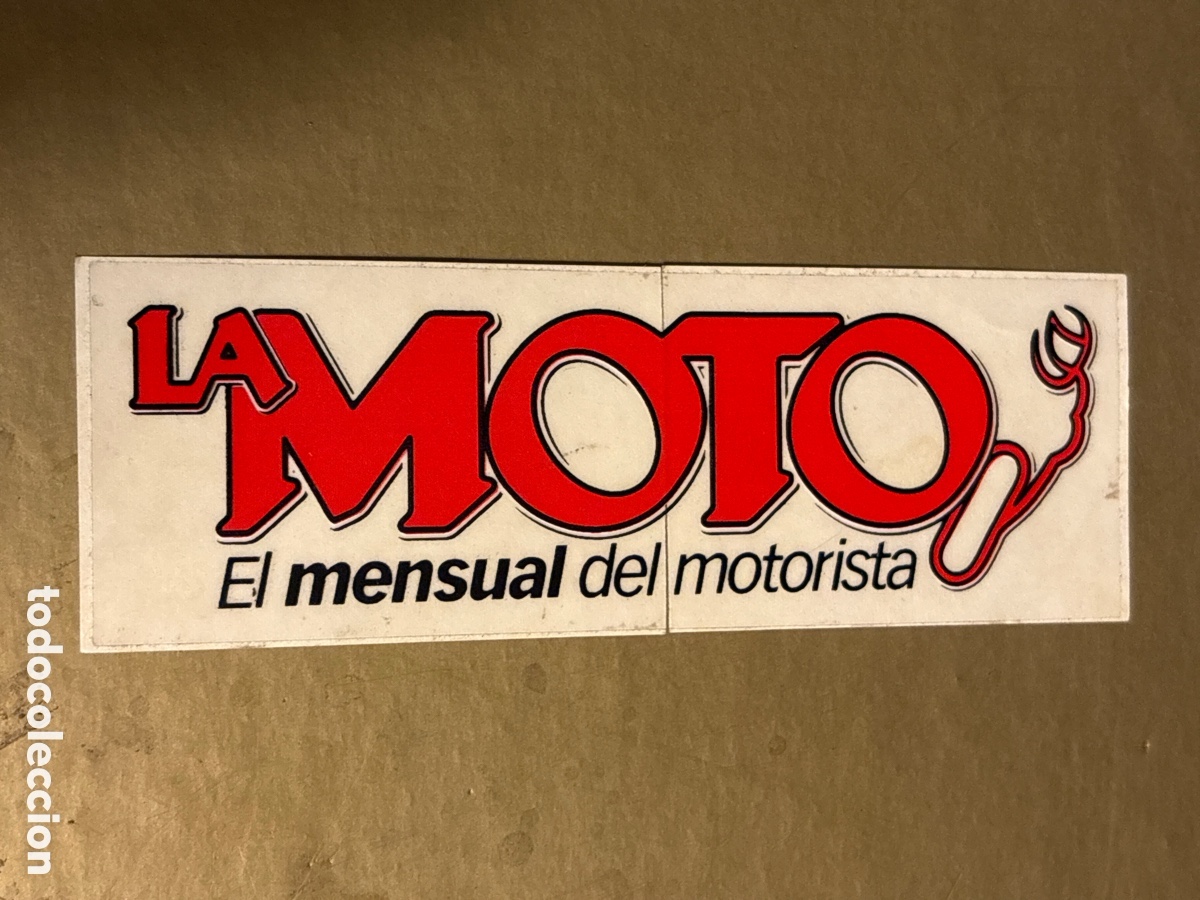 Collection stickers: ADHESIVO PEGATINA PUBLICIDAD REVISTA LA MOTO EL MENSUAL DEL MOTORISTA