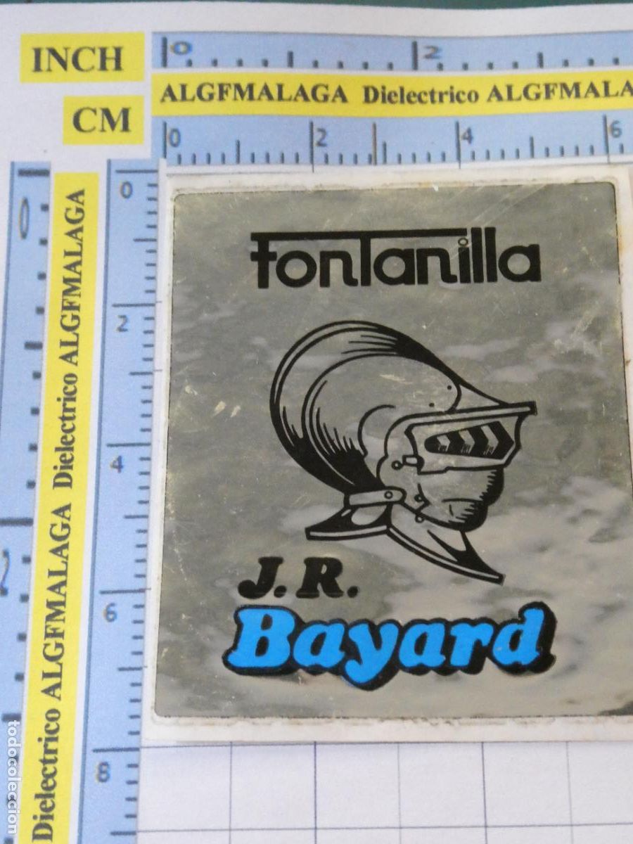Sammlung von Aufklebern: PEGATINA FONTANILLA JR BAYARD ARMADURA YELMO FILTRO AGUA. 184