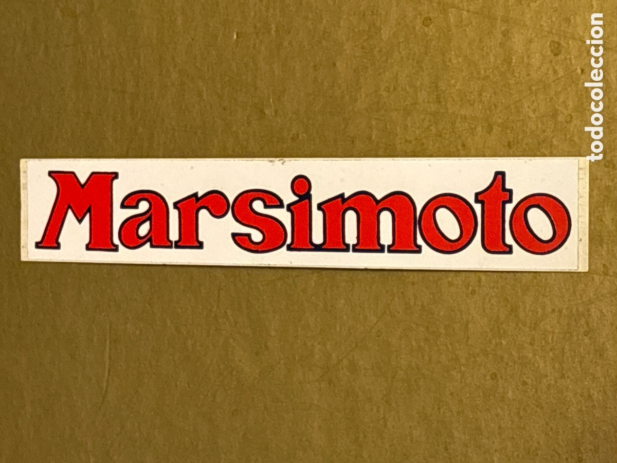 Pegatinas de colecci&oacute;n: ADHESIVO PEGATINA PUBLICIDAD MARSIMOTO MOTO