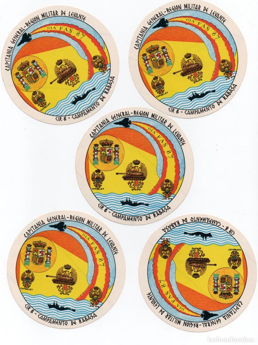 Pegatinas de colecci&oacute;n: 5 pegatinas, campamento de rabasa. - Foto 1