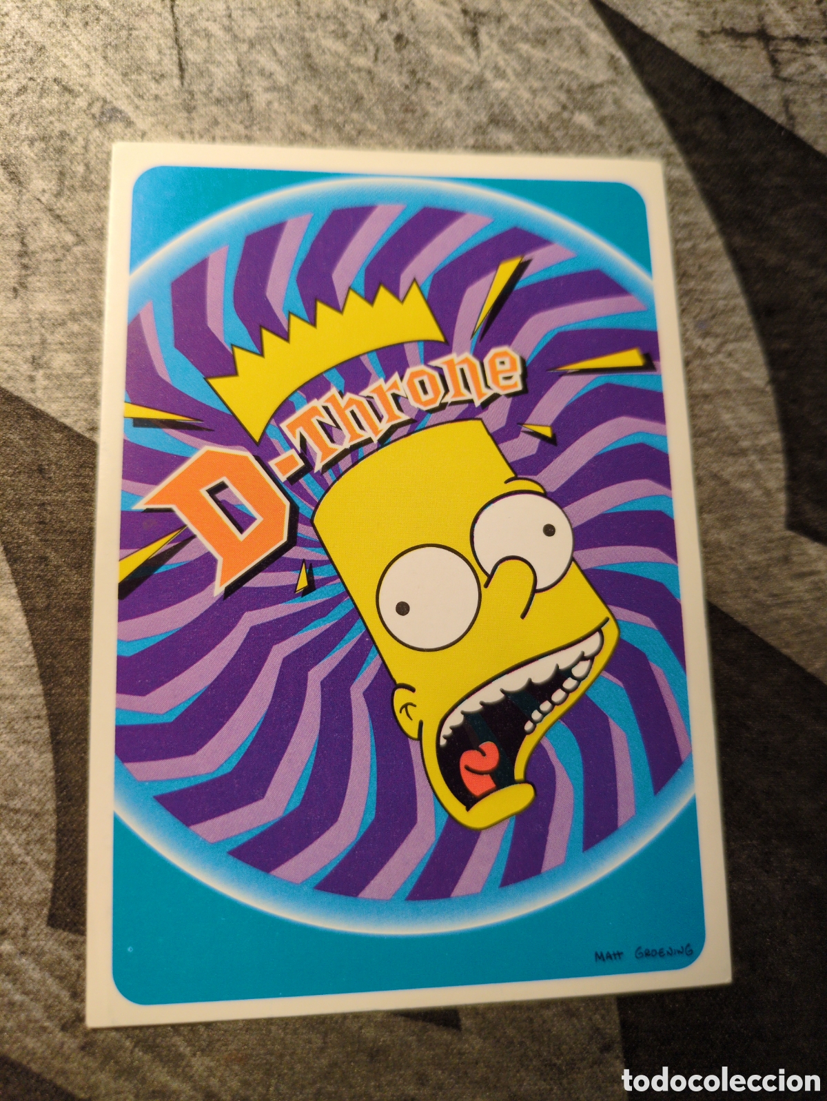 Pegatinas de colecci&oacute;n: Pegatina Simpsons Bart Dthrone - Foto 1