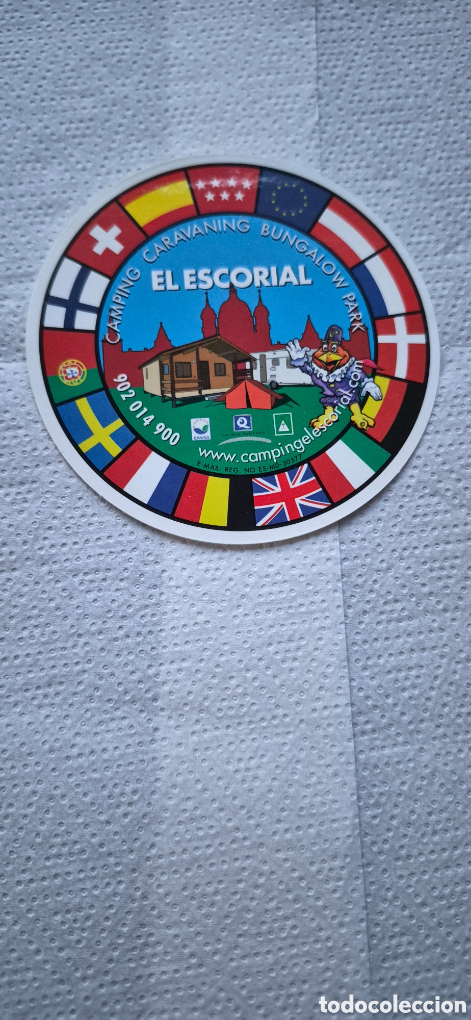 Autocollants de collection: PEGATINA CAMPING EL ESCORIAL