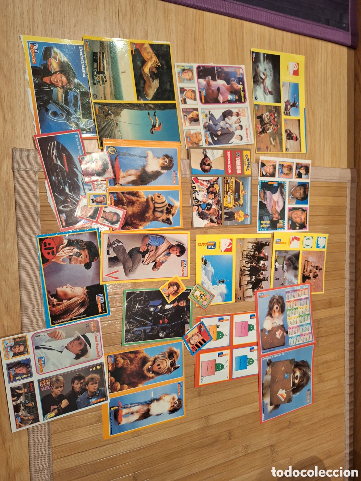 Autocolantes de cole&ccedil;&atilde;o: Lote de cientos de pegatinas de Teleindiscreta