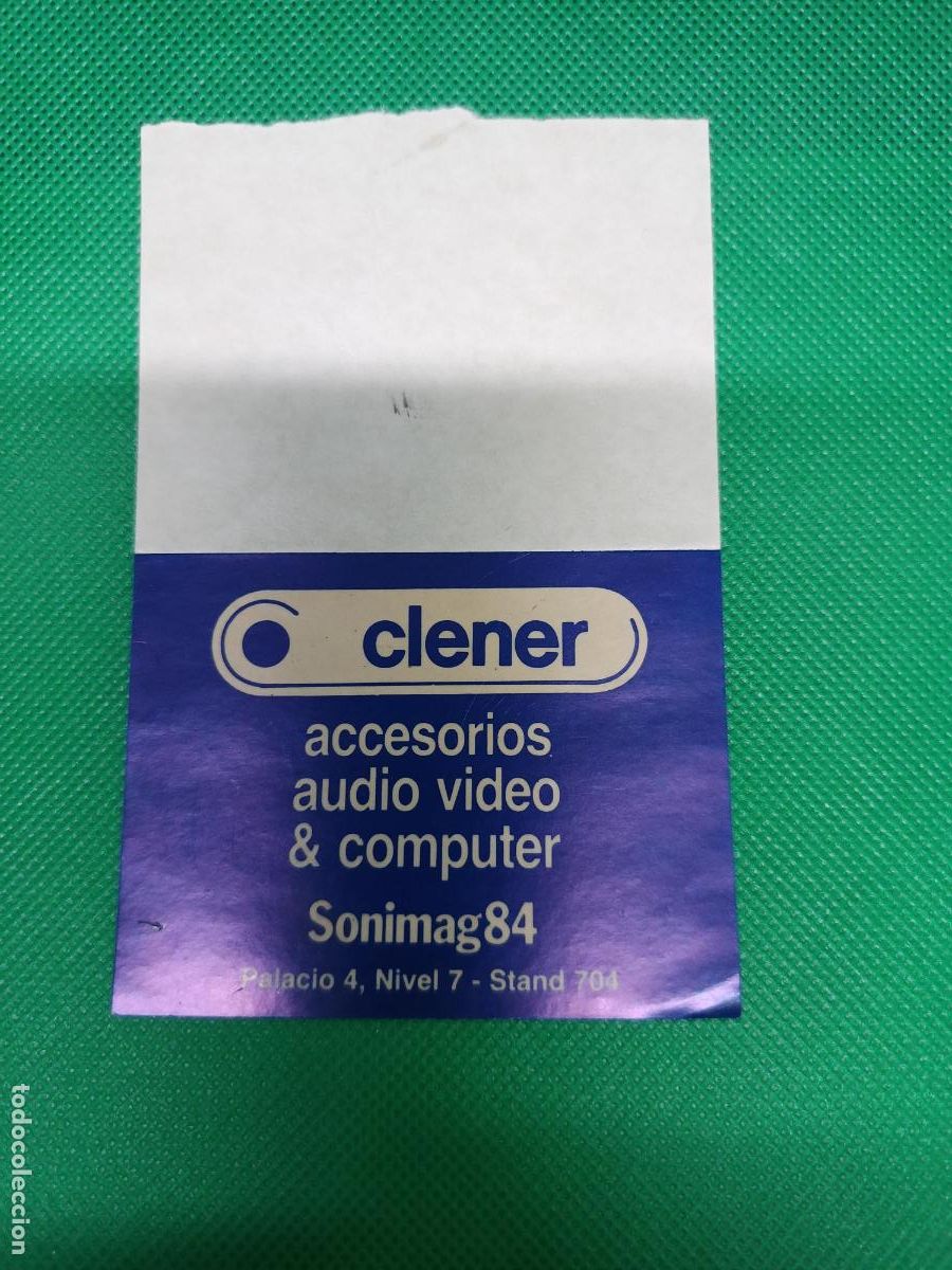 Pegatinas de colecci&oacute;n: CLENER SONIMAG 84 - Foto 1
