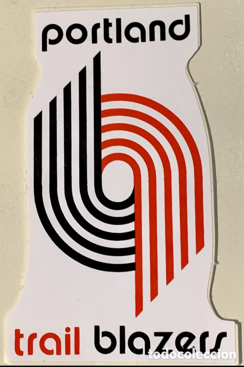 Autocollants de collection: Pegatina. Portland. Trail Blazers. NBA. A&ntilde;os 80.