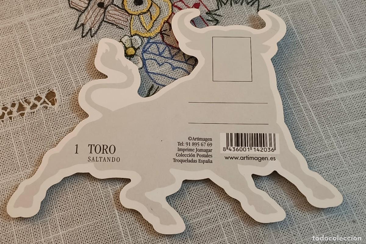 Pegatinas de colecci&oacute;n: PEGATINA POSTAL | TORO SALTANDO - Foto 2