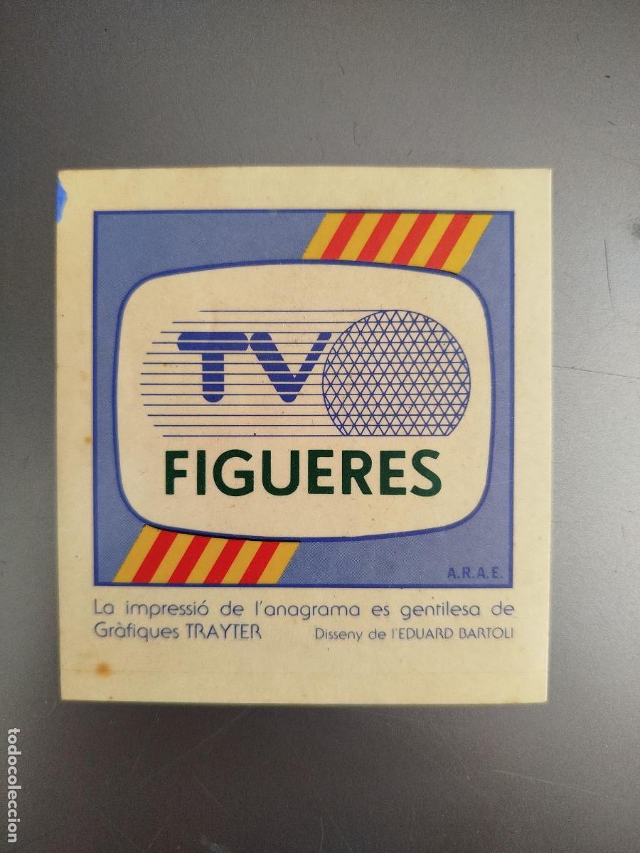 Collection stickers: pegatina adhesiu comercial televisi&oacute; TV Figueres