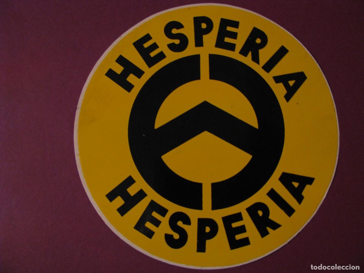 Pegatinas de colecci&oacute;n: PEGATINA DE HESPERIA. 10 CM - Foto 1