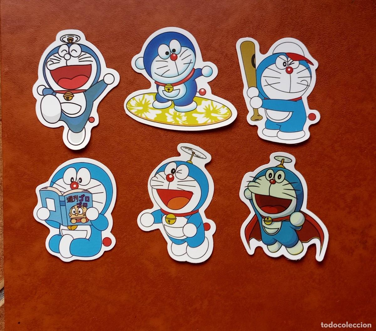 Pegatinas de colecci&oacute;n: 6 autocolantes Doraemon - Foto 1