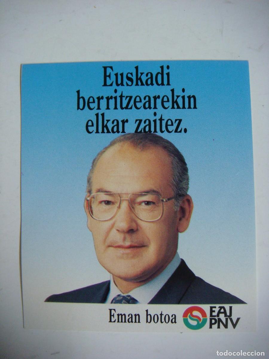 Pegatinas de colecci&oacute;n: PEGATINA-EUSKADI BERRITZEAREKIN ELKAR ZAITEZ-P.N.V.-CAJ N&ordm;-4