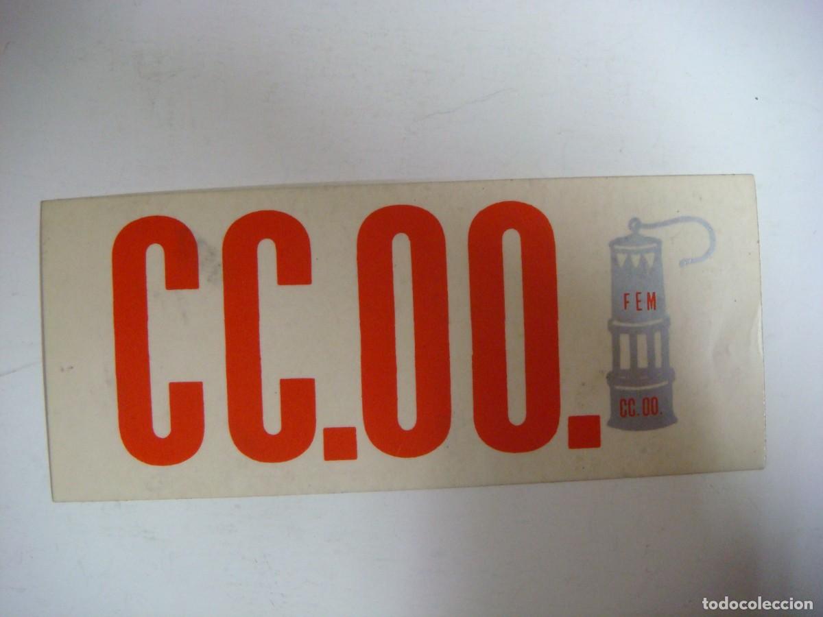 Pegatinas de colecci&oacute;n: PEGATINA CC.OO.-CAJ-PEG- N&ordm;-4