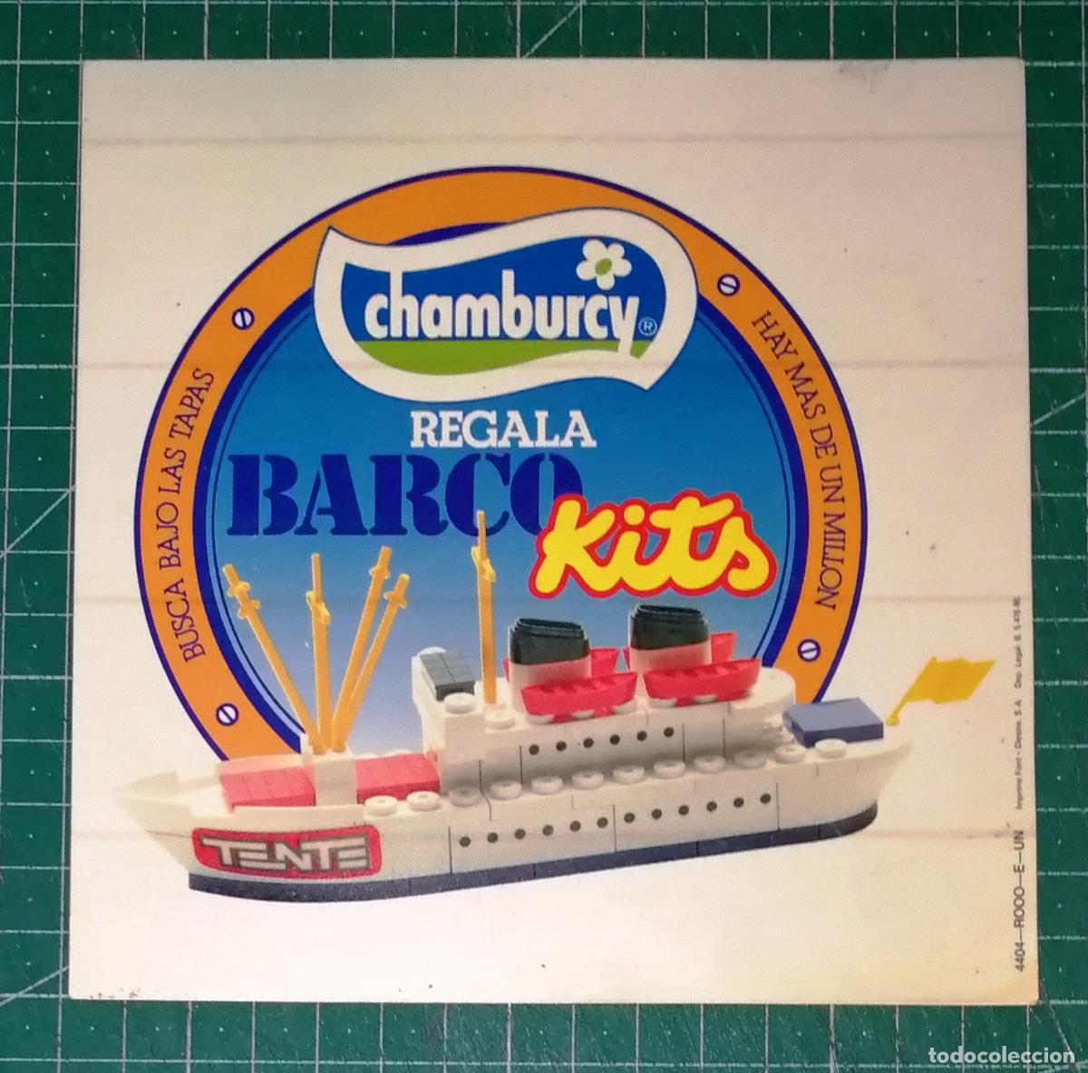 Pegatinas de colecci&oacute;n: PEGATINA ADHESIVO. CHAMBURCY REGALA BARCO KITS [BARCOKITS]. TENTE. 4404-ROOO-E-UN. - 1986
