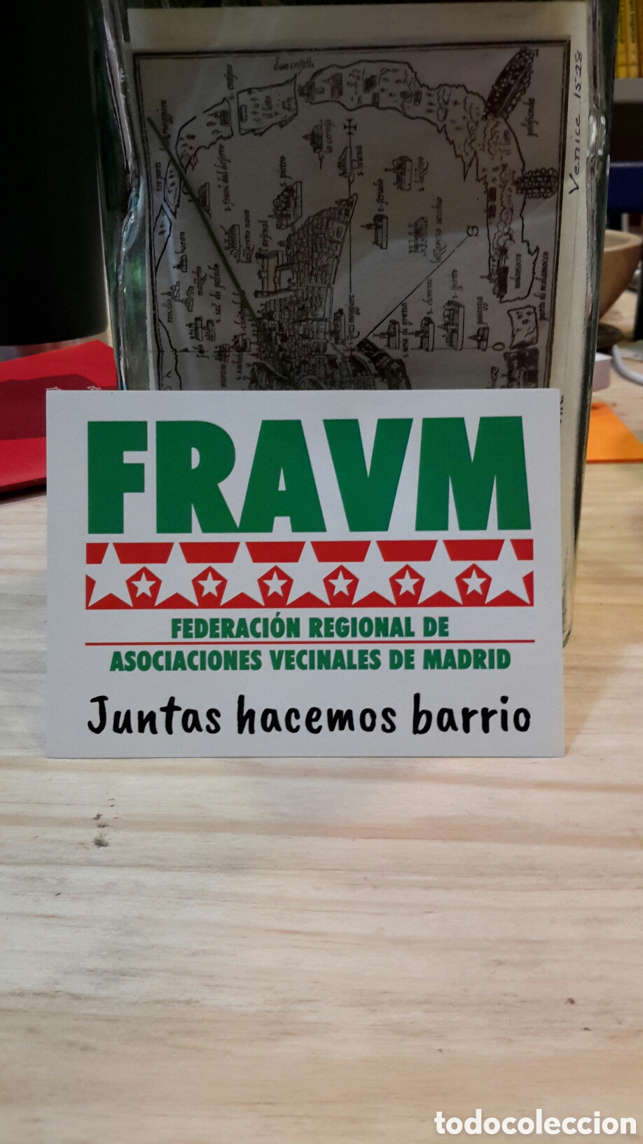 Sammlung von Aufklebern: Pegatina pol&iacute;tica - FRAVM Juntas hacemos barrio