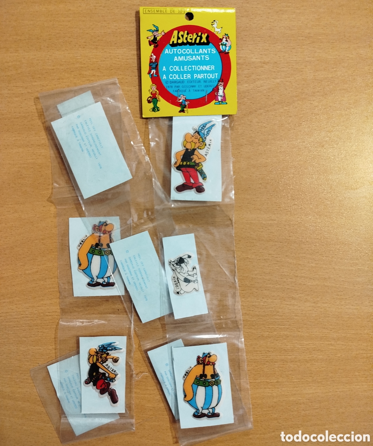 Sammlung von Aufklebern: 1978 RAR&Iacute;SIMO BL&Iacute;STER DE 10 PEGATINAS AST&Eacute;RIX OB&Eacute;LIX SIN PEGAR NUEVAS A ESTRENAR LOTE STICKERS