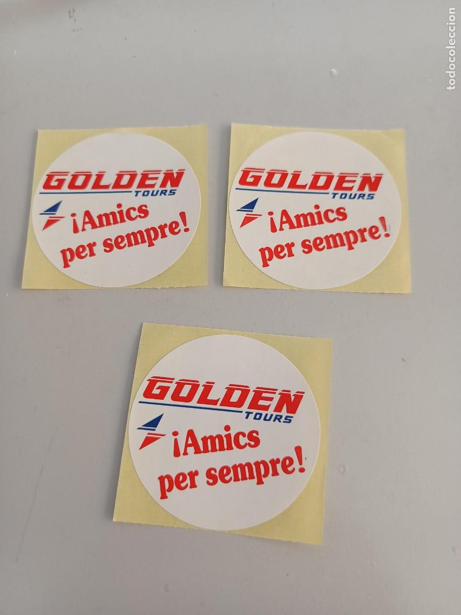 Pegatinas de colecci&oacute;n: Pegatinas GoldenTours amics per sempre