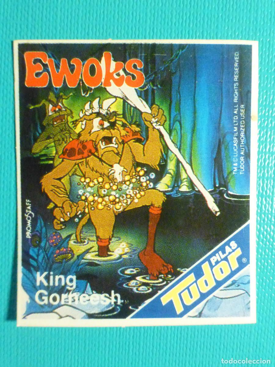 Pegatinas de colecci&oacute;n: Pegatina - Adhesivo Baterias y Pilas Tudor, Automoci&oacute;n, Talleres - Star Wars, Ewoks 2 - 4 x 4,5 cm