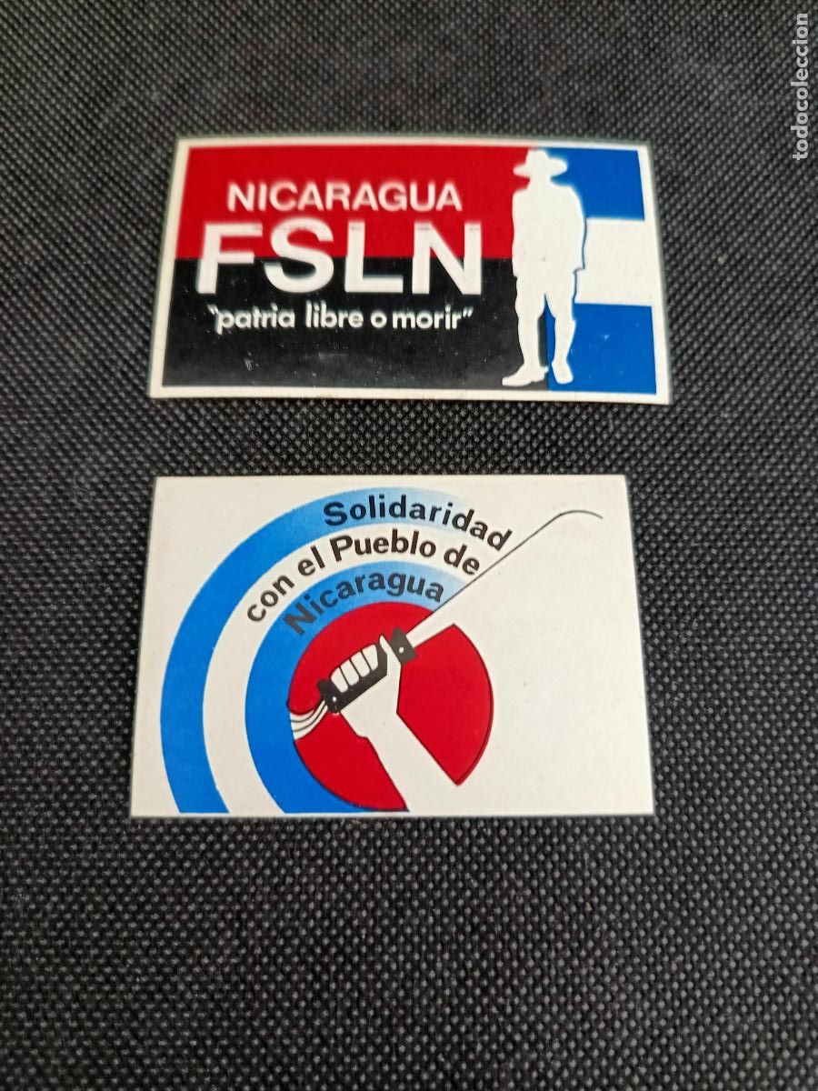 Sammlung von Aufklebern: Pegatinas Nicaragua politica