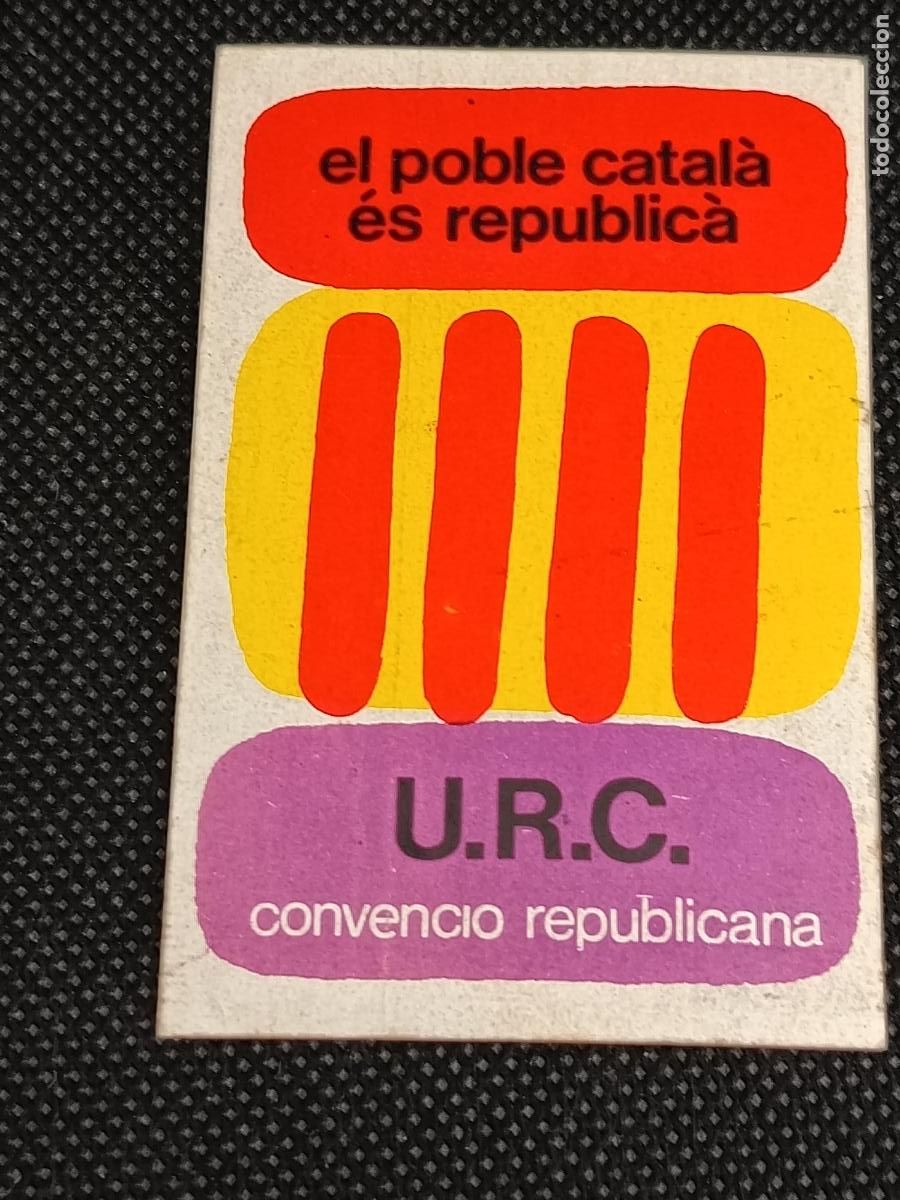 Pegatinas de colecci&oacute;n: Pegatina politica Unio Republicana de Catalunya