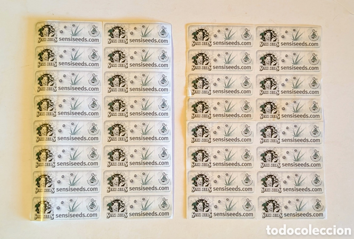 Pegatinas de colecci&oacute;n: Laminas planchas Pegatinas adhesivos Sensiseeds. Medicinal Cannabis
