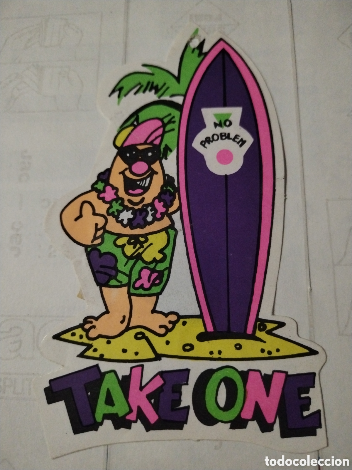 Pegatinas de colecci&oacute;n: Pegatina self-adhesive Take One No problem Matar&oacute; - Foto 1
