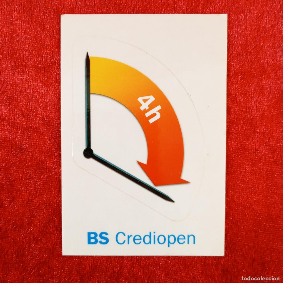 Pegatinas de colecci&oacute;n: GRAN PEGATINA - BS CREDIOPEN - 4H - BANCO SABADELL - ADHESIVO COMERCIAL - 100 X 70 MM / 2043