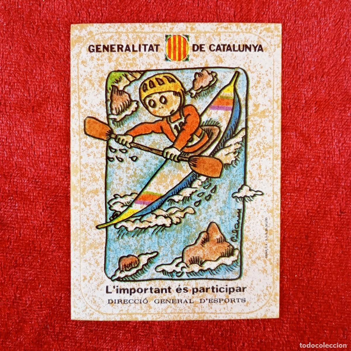 Pegatinas de colecci&oacute;n: PEGATINA - L'IMPORTANT &Eacute;S PARTICIPAR - GENERALITAT CATALUNYA - PILARIN VALLES - 85 X 60 MM / 2100