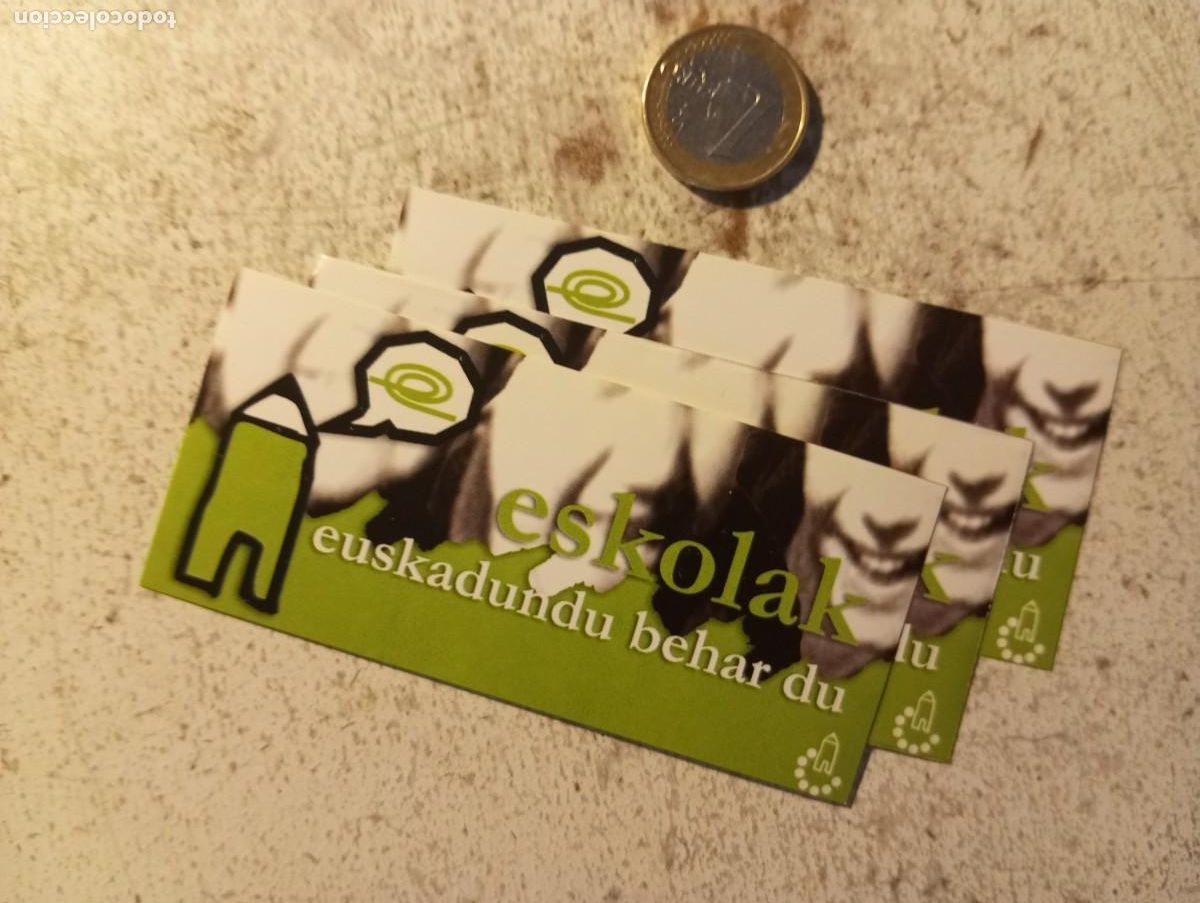 Autocollants de collection: Pegatina Euskadi. Defensa del euskera
