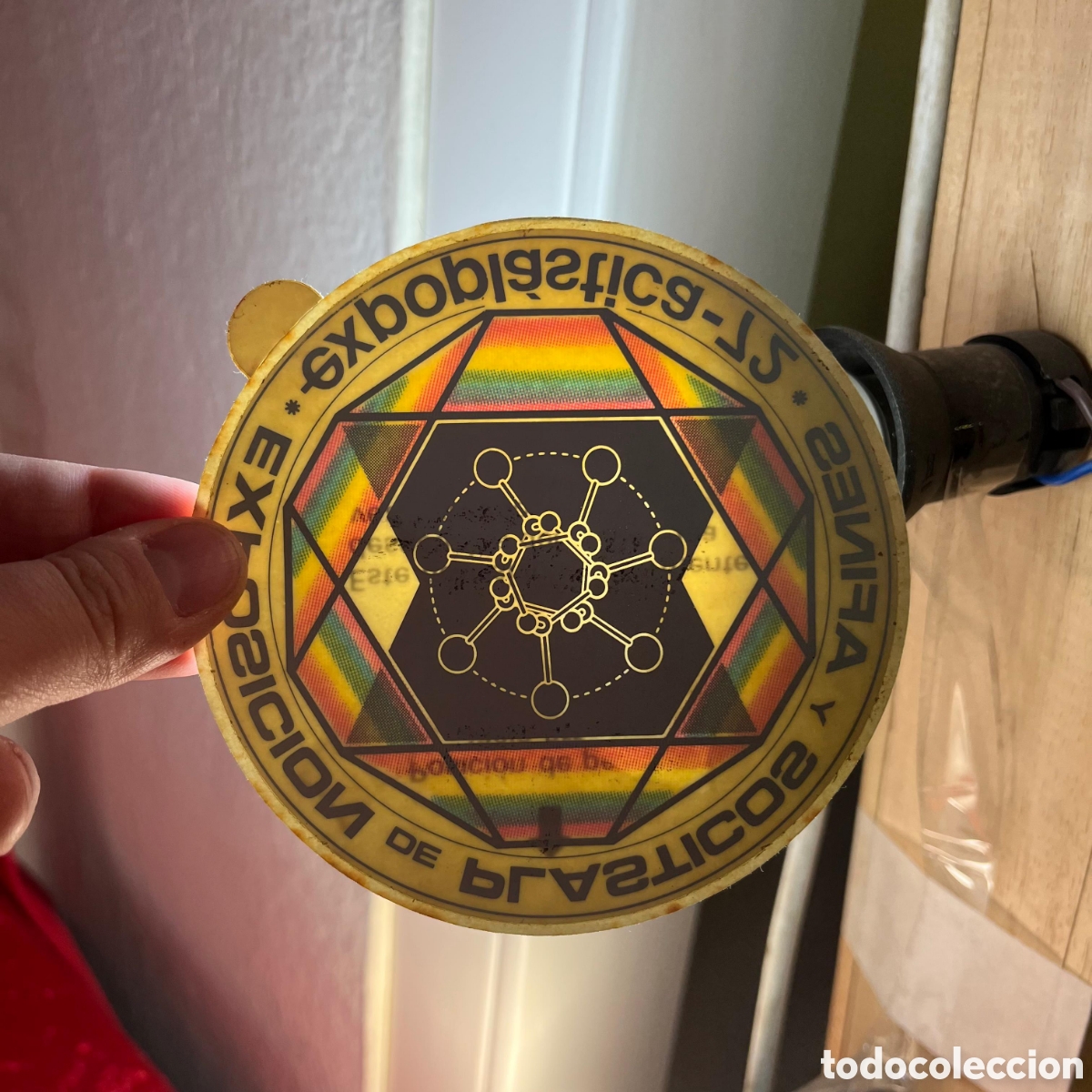 Autocolantes de cole&ccedil;&atilde;o: GRAN PEGATINA - ADHESIVO - EXPOPL&Aacute;STICA-72 - PL&Aacute;STICOS Y AFINES - PUBLICIDAD - 110 MM &Oslash; / 2335