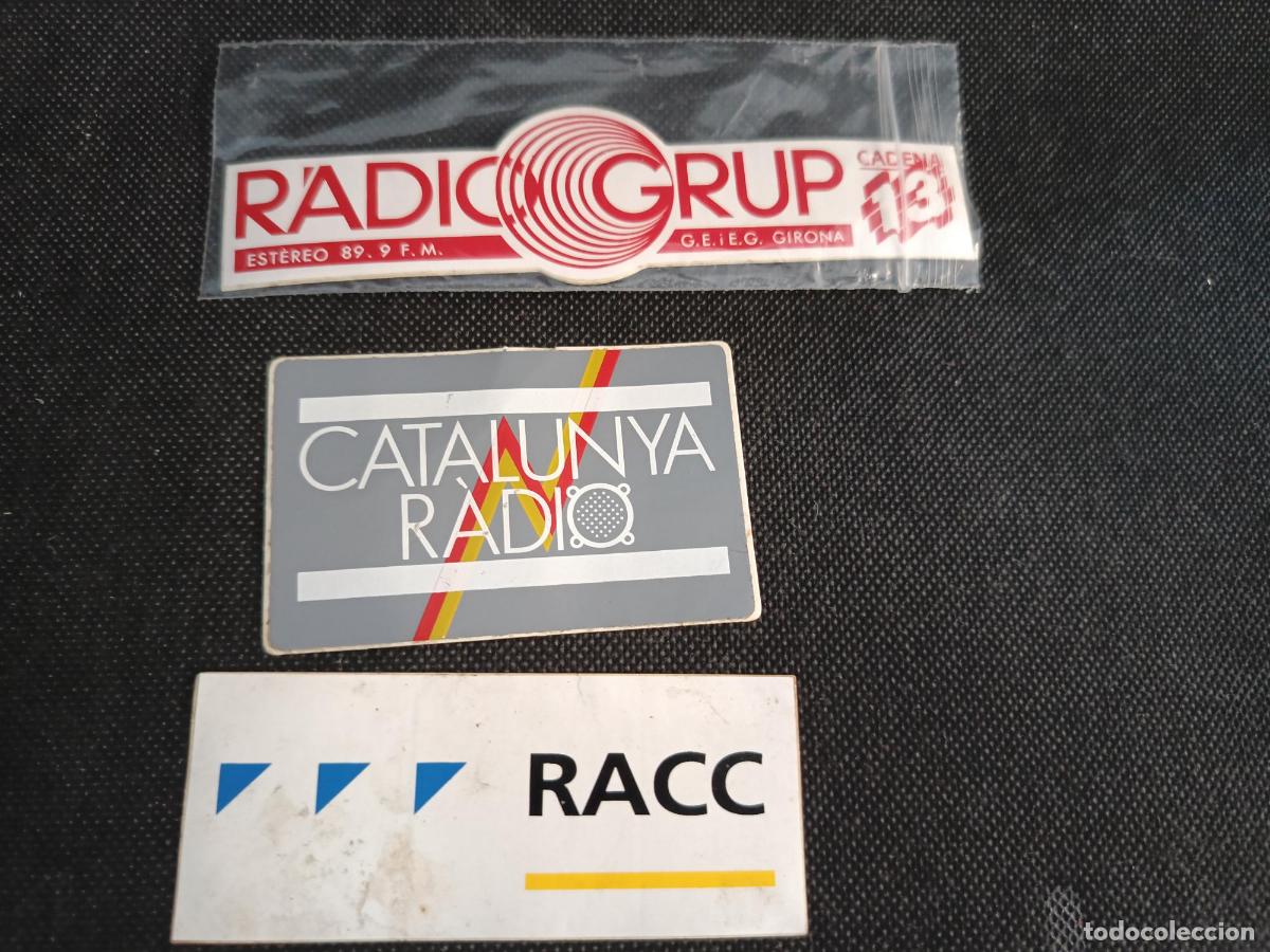 Pegatinas de colecci&oacute;n: Pegatinas cadena 13 radio catalunya radio racc