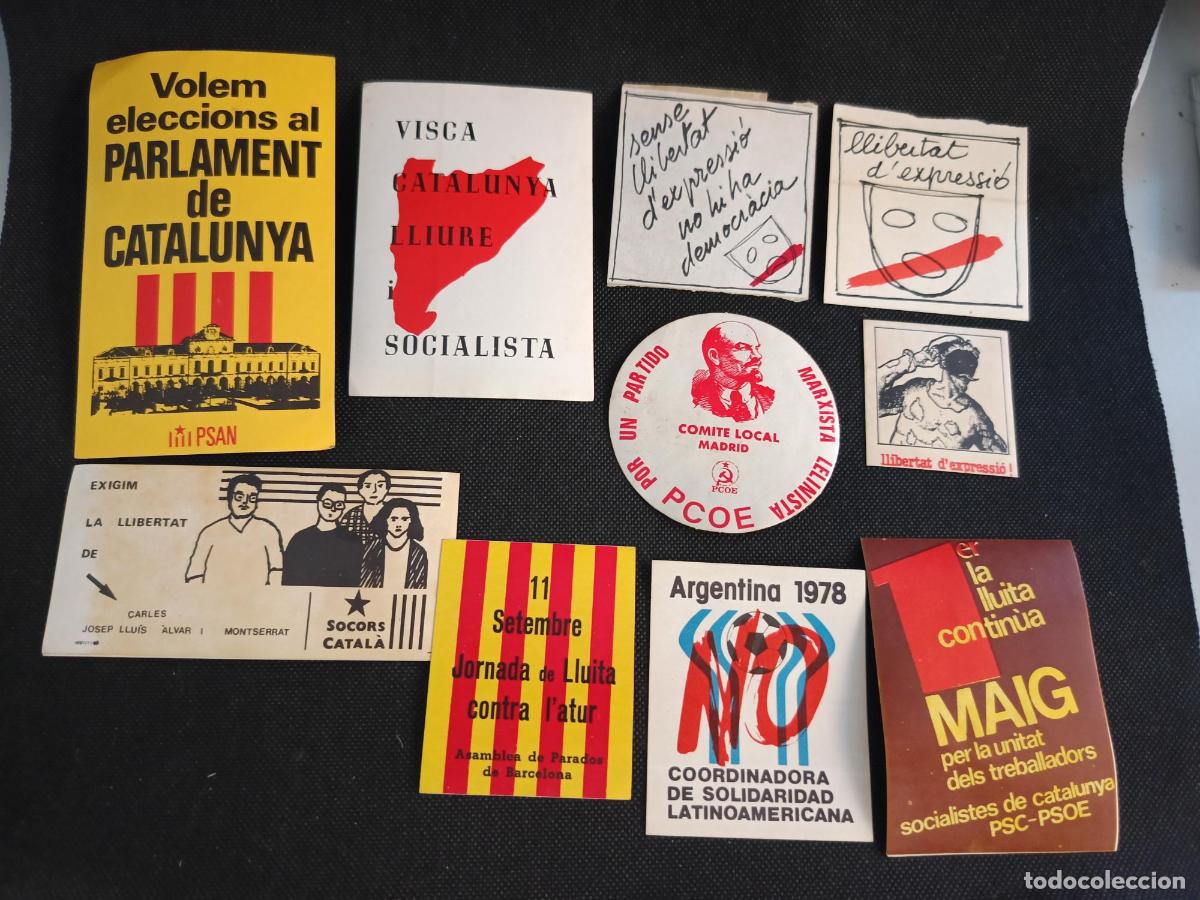 Pegatinas de colecci&oacute;n: Gran colecci&oacute;n pegatinas independencia transicion catalunya a&ntilde;os 70