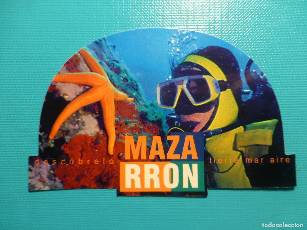 Pegatinas de colecci&oacute;n: Pegatina Localidad - Adhesivo - Sticker - Mazarr&oacute;n - M&uacute;rcia - 9 x 5,5 cm.