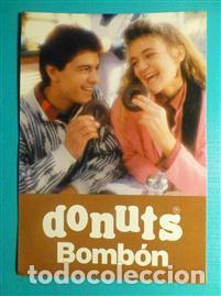 Pegatinas de colecci&oacute;n: ✔ Pegatina - Adhesivo Tiendas de Alimentaci&oacute;n A&ntilde;os 80&acute;s - Donuts Bomb&oacute;n - 11 x 16 cm.
