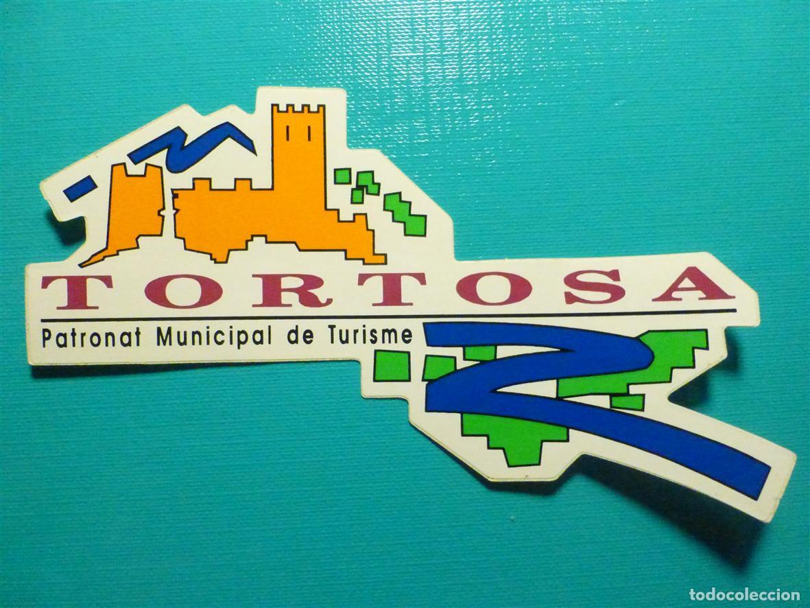Pegatinas de colecci&oacute;n: Pegatina Localidad - Adhesivo - Sticker - Tortosa - Tarragona - 12 x 6,5 cm.