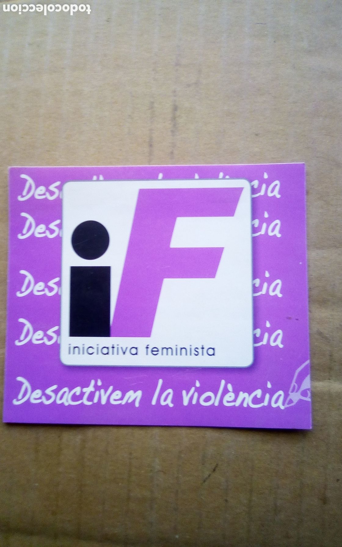 Pegatinas de colecci&oacute;n: Iniciativa Feminista. Pegatina adhesiva.