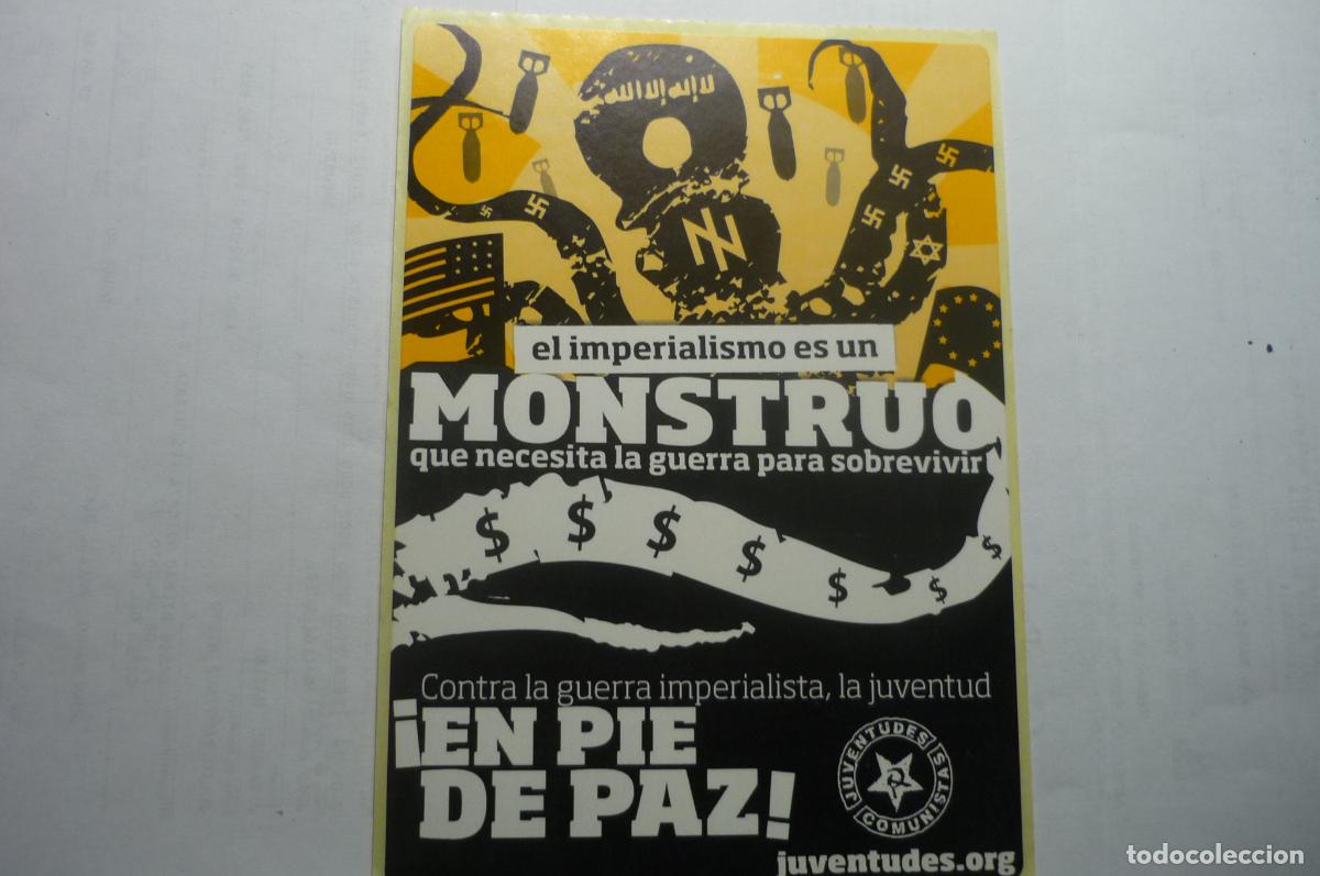 Pegatinas de colecci&oacute;n: pegatina politica juventudes comunistas