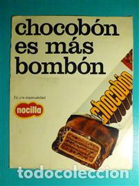 Pegatinas de colecci&oacute;n: ✔ Pegatina - Adhesivo Tiendas de Alimentaci&oacute;n A&ntilde;os 80&acute;s - Chocob&oacute;n - Nocilla - 14,5 x 18 cm.