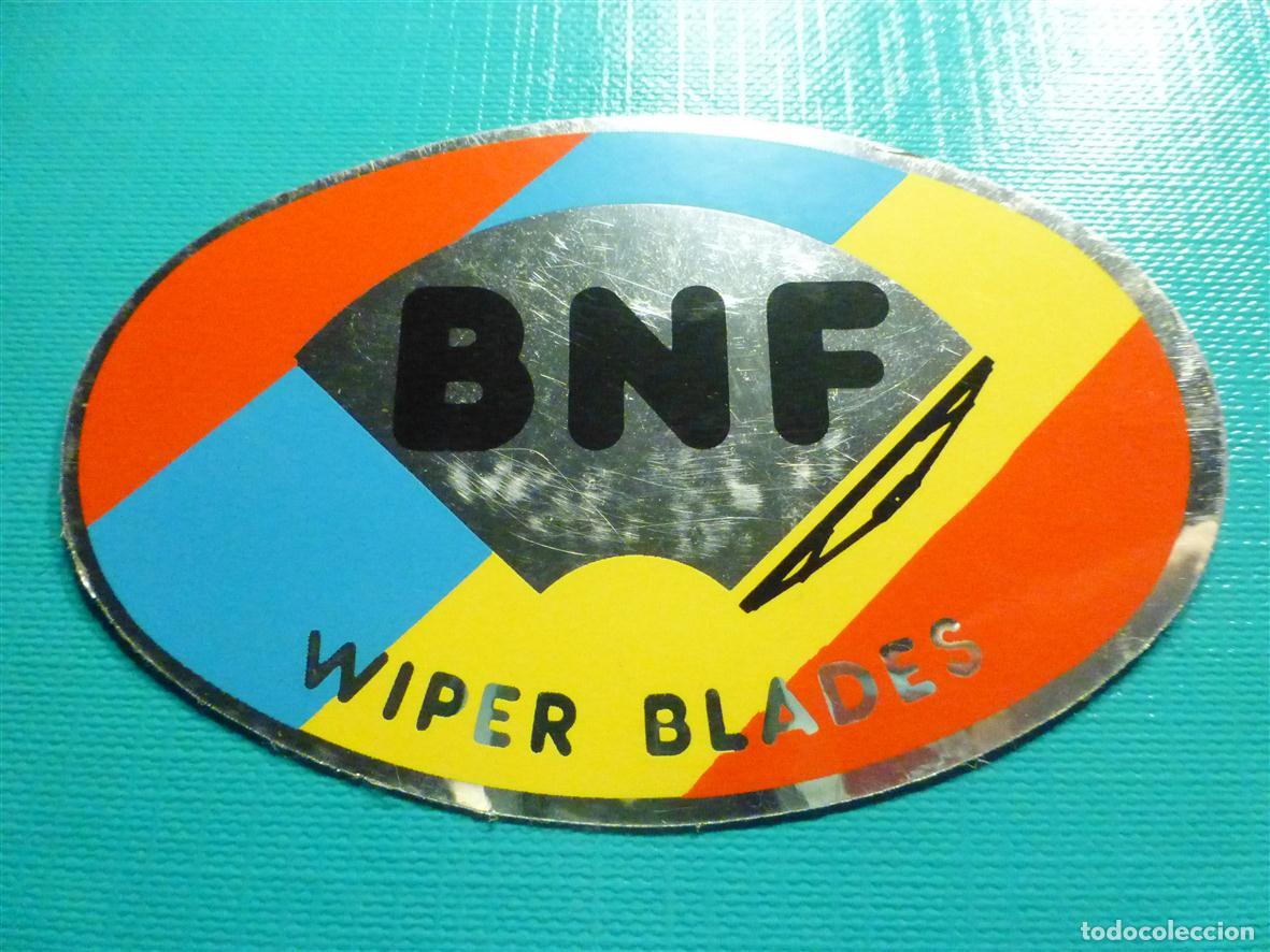 Pegatinas de colecci&oacute;n: Pegatina - Adhesivo - BNF - Escobillas Limpiaparabrisas - Wiper Blades - Auto - Coches - 8 x 5 cm.