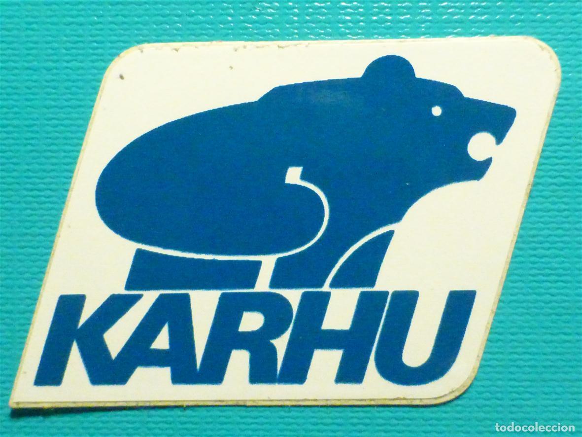 Pegatinas de colecci&oacute;n: PEGATINA - ADHESIVO - STICKER - KARHU - MATERIAL DEPORTIVO - TIENDAS DE DEPORTES - 4,5 X 3,5 CM.