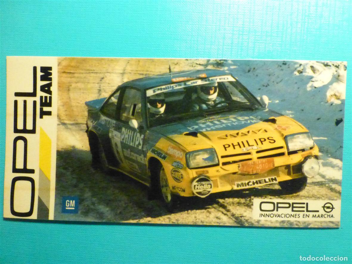 Pegatinas de colecci&oacute;n: Pegatina - Adhesivo Automoci&oacute;n - Rallye - Opel Team - Carreras Coches - GM - 17 x 8 cm.