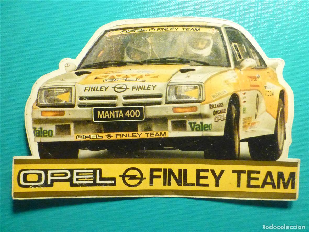 Pegatinas de colecci&oacute;n: Pegatina - Adhesivo Automoci&oacute;n - Opel - Finley Team - Rally - Rallye - 13 x 8,5 cm