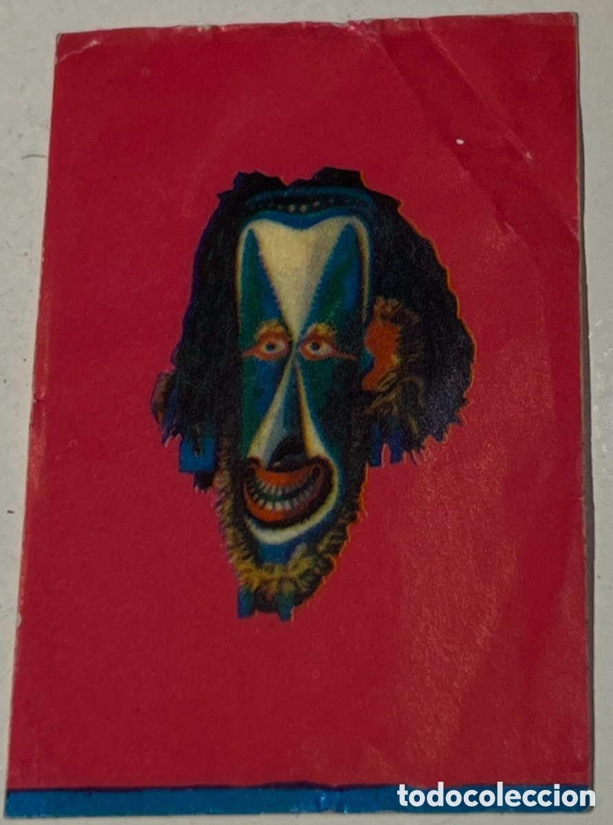 Pegatinas de colecci&oacute;n: Pegatina. Mascara &Eacute;tnica. A&ntilde;os 70.