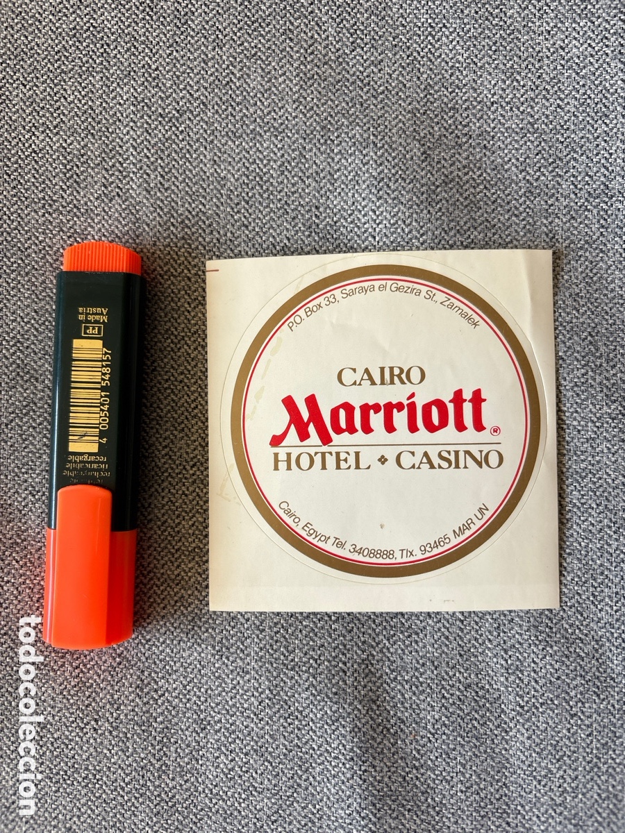 Pegatinas de colecci&oacute;n: PEGATINA - HOTEL & CASINO MARRIOTT (CAIRO. EGYPT). ASM