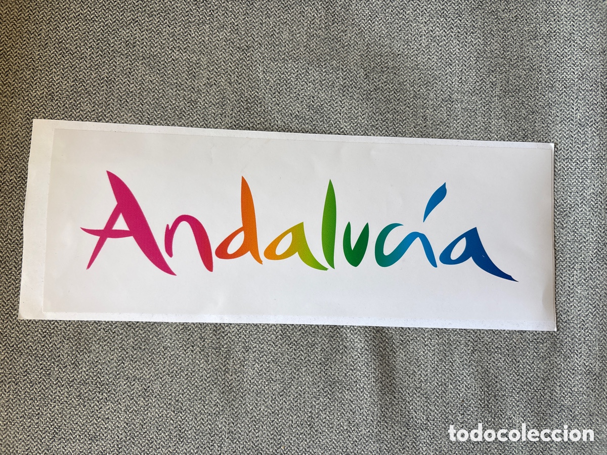 Pegatinas de colecci&oacute;n: PEGATINA DE TURISMO. ANDALUC&Iacute;A. MEDIDAS: 30 x 10.5 CMS. ASM